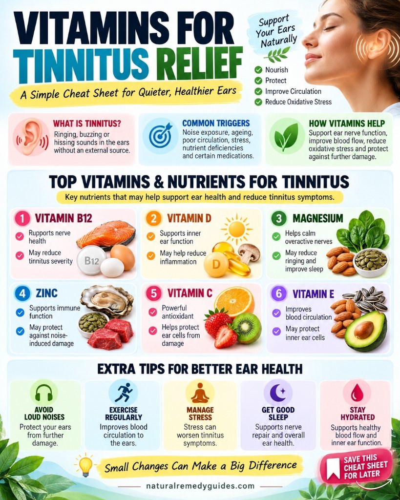Vitamins for Tinnitus Relief: 2026 Clinical Evidence Review Infographic